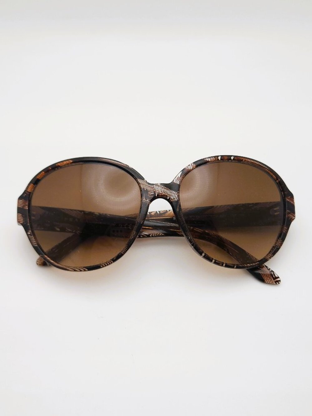 Prada SPR 06M-A ACH-6S1 Brown Lace Oversized Sunglasses 58-17-135 Italy